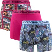 Muchachomalo 3P boxers rome blauw & groen - 6XL