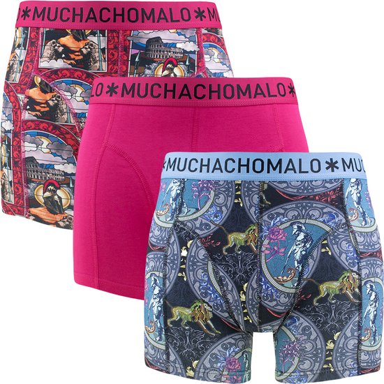 Muchachomalo 3P boxers rome blauw & groen - 5XL