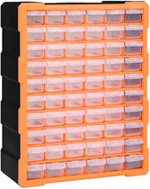 Velox Assortimentskast Opbergsysteem - Assortimentskast - 60 laden - Oranje|Zwart