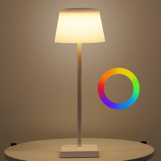 Draadloze Tafellamp LED RGB Dimbaar met Touch Control Oplaadbaar