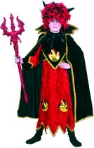 Carnaval Halloween costume Diable rouge avec cape M140
