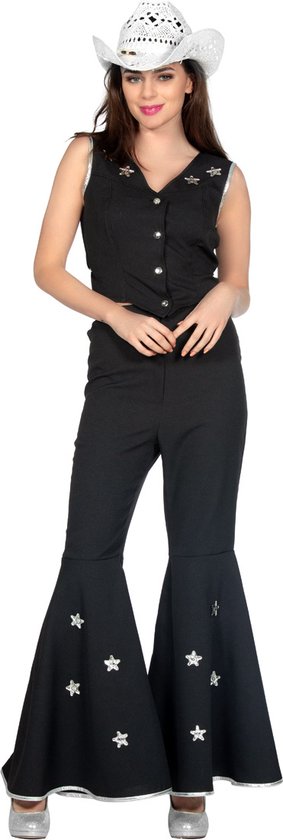 Wilbers - Costume Cowboy & Cowgirl - Country Girl Carly Cow - Femme - Noir - Taille 44 - Déguisements - Déguisements