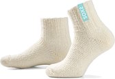 SOXS® Wollen sokken | SOX3607 | Off-white | Enkelhoogte | Maat 37-41 | Sparkling Ibiza label
