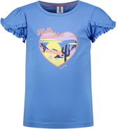 B. Nosy Y402-5450 Meisjes T-shirt - Soft Blue - Maat 122-128
