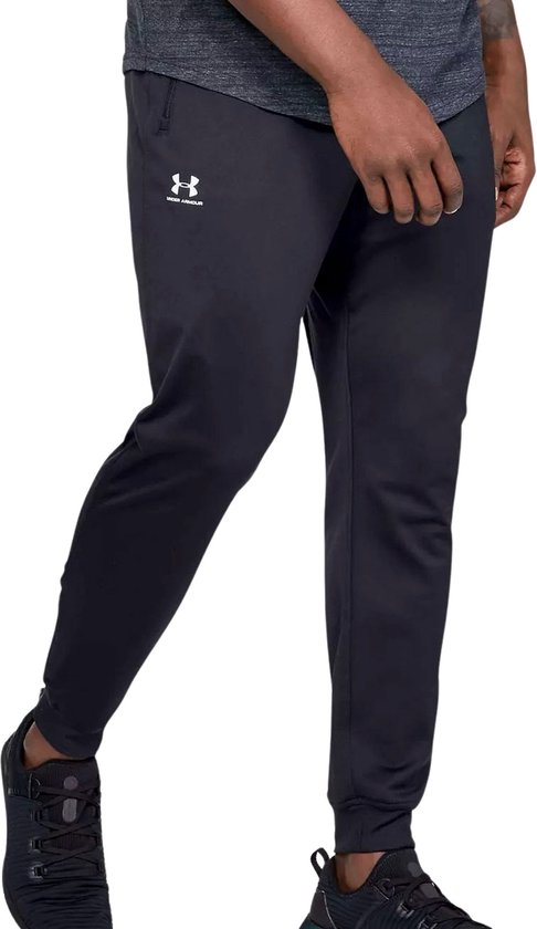 Foto: Under armour sportstyle tricot jogger heren sportbroek zwart maat m