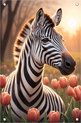 Zebra tuinposter