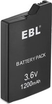 Batterie de remplacement EBL adaptée aux PSP2000 et PSP3000 - Batterie de remplacement d'une capacité de 1200 mAh pour PSP