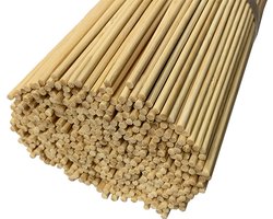 Set van 500 lange bamboestokken (3 mm x 50 cm, aan één kant spits)