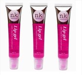 NK - Lip Gel With Vitamin E - Bubble Gum (15ml) - 3stuks