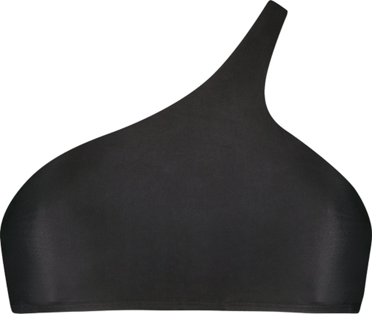 Beachlife Dark Grey one shoulder bikinitop