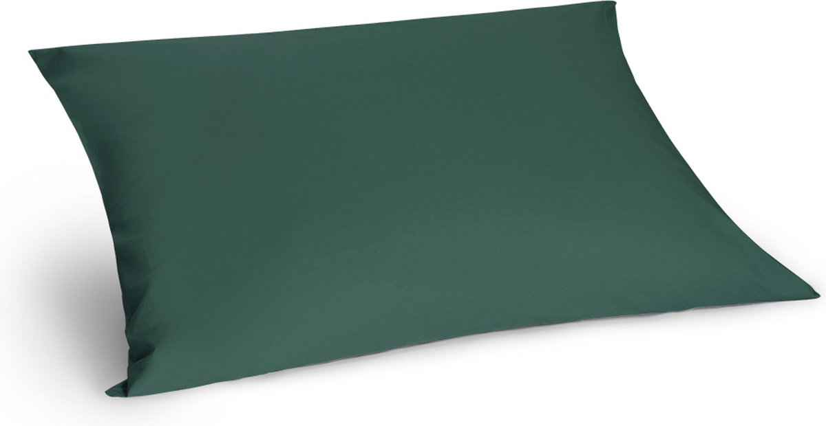 Yumeko kussensloop percal katoen bosgroen 70x90 - Bio, eco & fairtrade - 1 stuk Forest Green