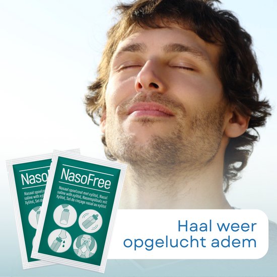 DOS Medical NasoFree nasaal spoelzout met xylitol 100 sachets