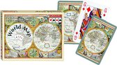 Piatnik World Map Speelkaarten - Double Deck