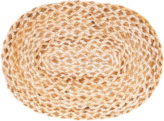 TISECO HOME STUDIO - Set de table GOLDEN BLEACH - SET/4 - jute - Ovale - 33x45 cm