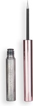 Makeup Revolution Ultimate Lights Chromatic Liner - Silver Flash - Eyeliner - Zilver
