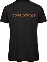 Koningsdag t-shirt zwart L - Code oranje - soBAD.| Oranje shirt dames | Oranje shirt heren | Koningsdag | Oranje collectie