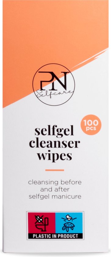 Foto: Pn selfcare nail wipes nageldoekjes gellak ontvetter gel nagellak reiniger kleeflaag verwijderen 100 stuks