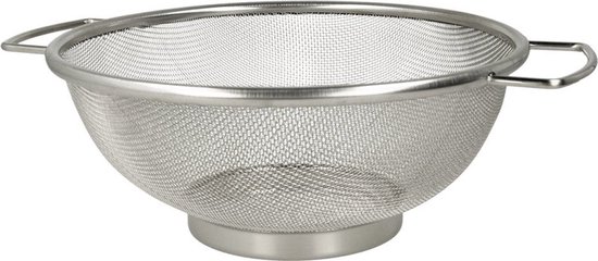 Metaltex - Staande zeef - Diameter 26cm - Roestvrijstaal - Met grepen | bol