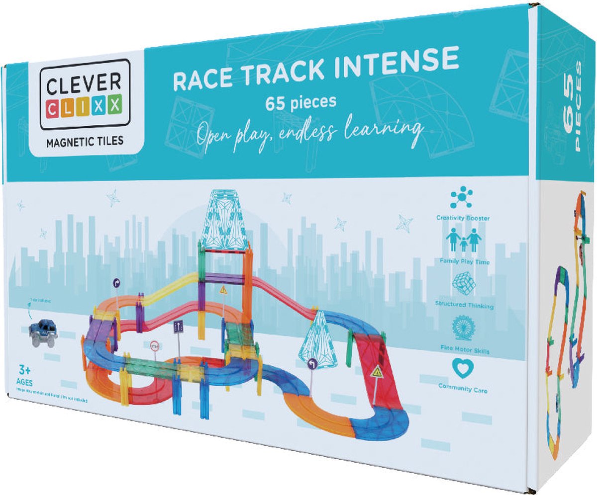Cleverclixx Race Track Intense | 65 Stuks