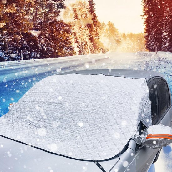 Zonneafdekking Dik Opvouwbaar UV Bescherming Zomer Winter Yomisee Voorruitafdekking Voor De Winter, Autoruitafdekking Voorruitafdekking Magneet Zonnescherm Voorruit