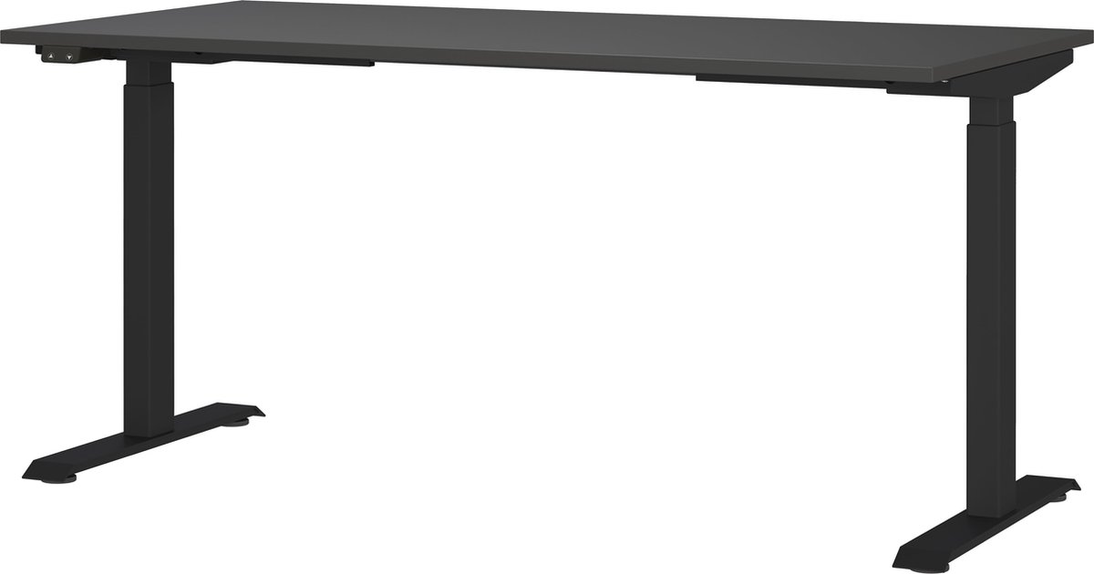 Elektrisch zit-sta Bureau Galileo Grafiet - 160x80cm - Hoogte 120 cm - In hoogte verstelbaar