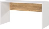 Bureau Alexis Chêne Wit - 140x60cm - Hauteur 75 cm - Hauteur réglable