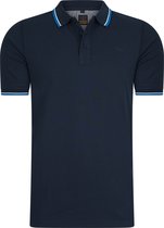 Mario Russo Polo shirt Edward - Polo Shirt Heren - Poloshirts heren - Katoen - 3XL - Navy