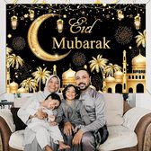 "Ramadan Mubarak Banner - Eid Mubarak Kareem Achtergrond Decoratieset voor Moslimfeesten, Islamitische Party, Thuis en Woonkamer Ramadan Decoratie"
