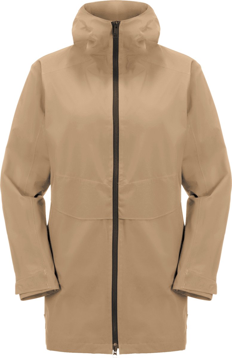 Jack Wolfskin MAINKAI LONG JKT W Dames Outdoorjas sand storm Sandstorm