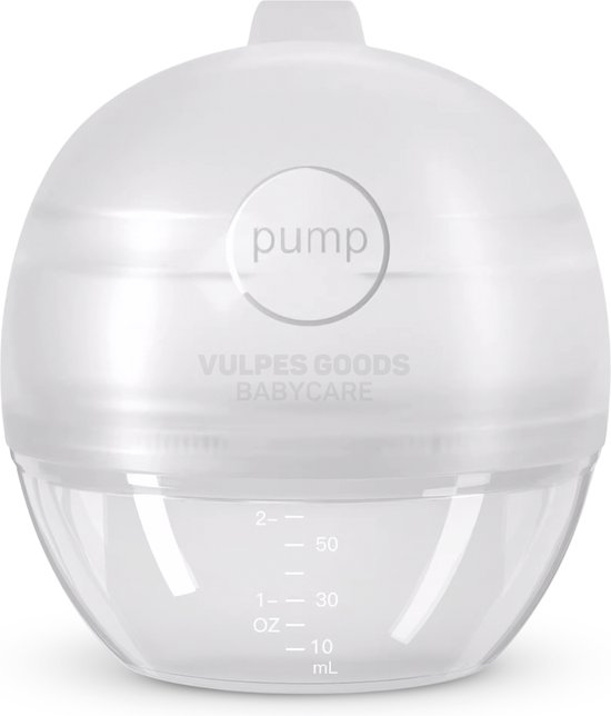 Vulpes Goods® Babycare - Lekschaal - Moedermelk opvangcup - Melkcollector - Draagbare cup - handen vrij - moedermelk opvangen - lekschalen - borstschelp - opvangcup voor moedermelk - BPA Vrij - 60ML opvangcup