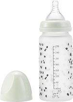 Elodie Glazen baby fles met siliconen speen 0m+ Dalmatian Dots