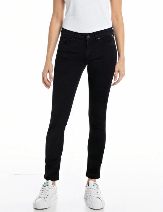 M.O.D . Dames Jeans Sina - Skinny Fit - Zwart - Zwart - W25-W34