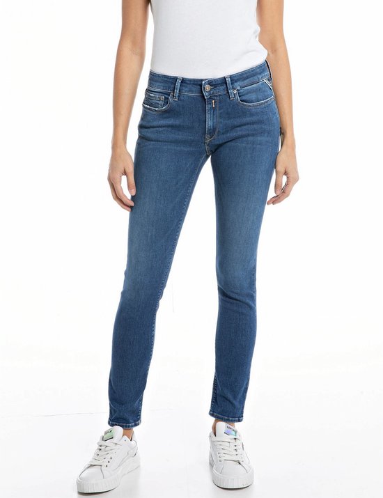 Replay Dames Jeans Broeken NEW LUZ skinny Fit Blauw 26W / 32L Volwassenen