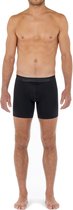 HOM - HO1 Long Boxer Briefs (1-pack) - Heren Boxer met langere pijp en horizontale gulp - Zwart - Maat XL