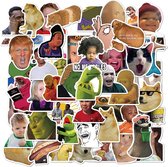 New Age Devi - Grappige Meme Stickers - 50 stuks - Voor Volwassenen en Kinderen - Laptop Stickers - Bekende Memes