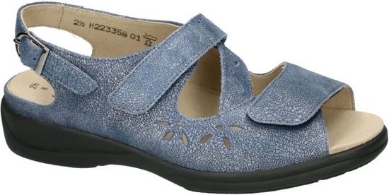 Solidus -Dames - blauw - sandalen - maat 36.5