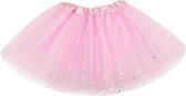 Tutu met glitter - Ballerina - Voor meisjes - 30 cm - Roze