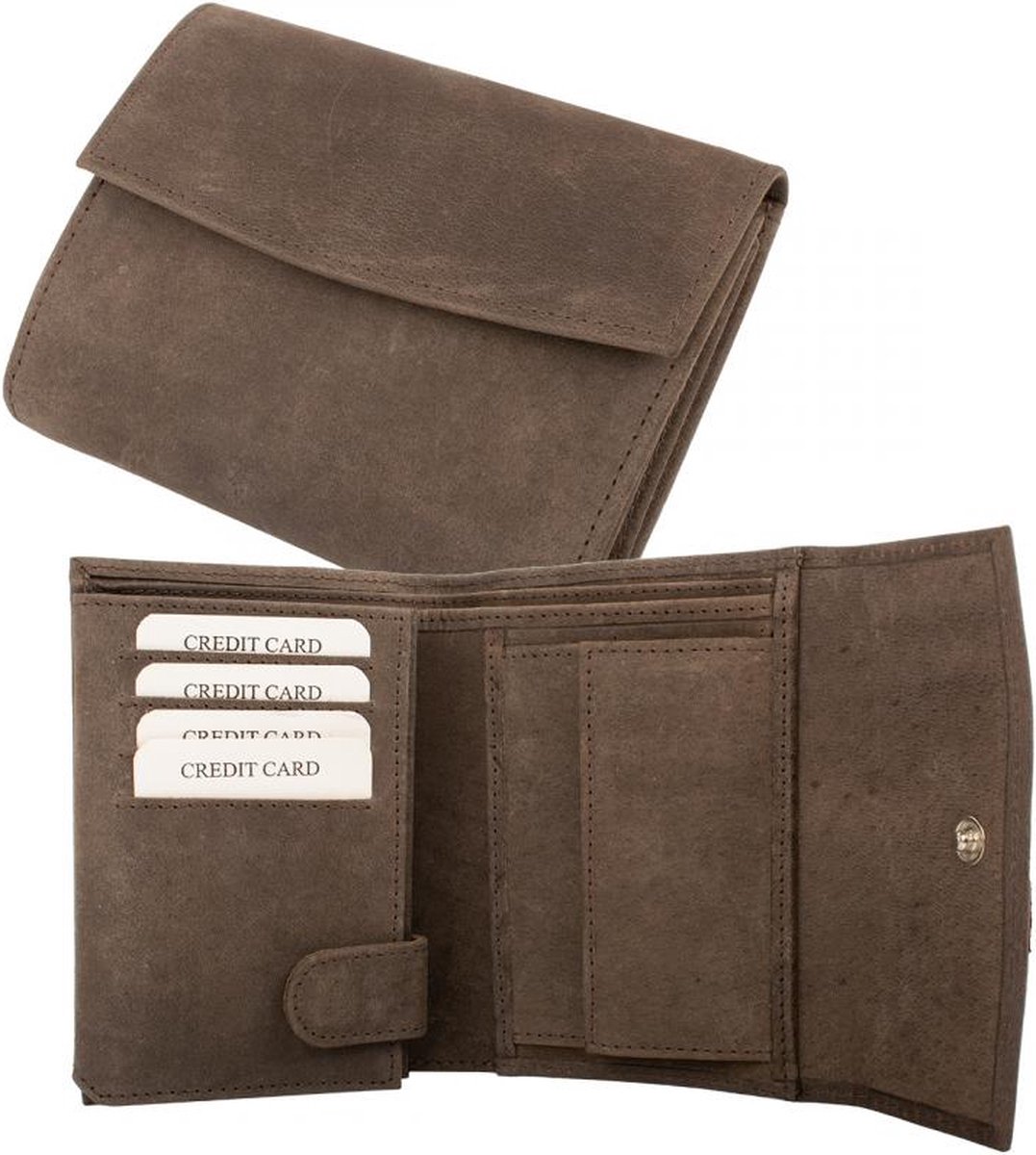 Dariya Portemonnee 2390 Bruin Hunter Leer