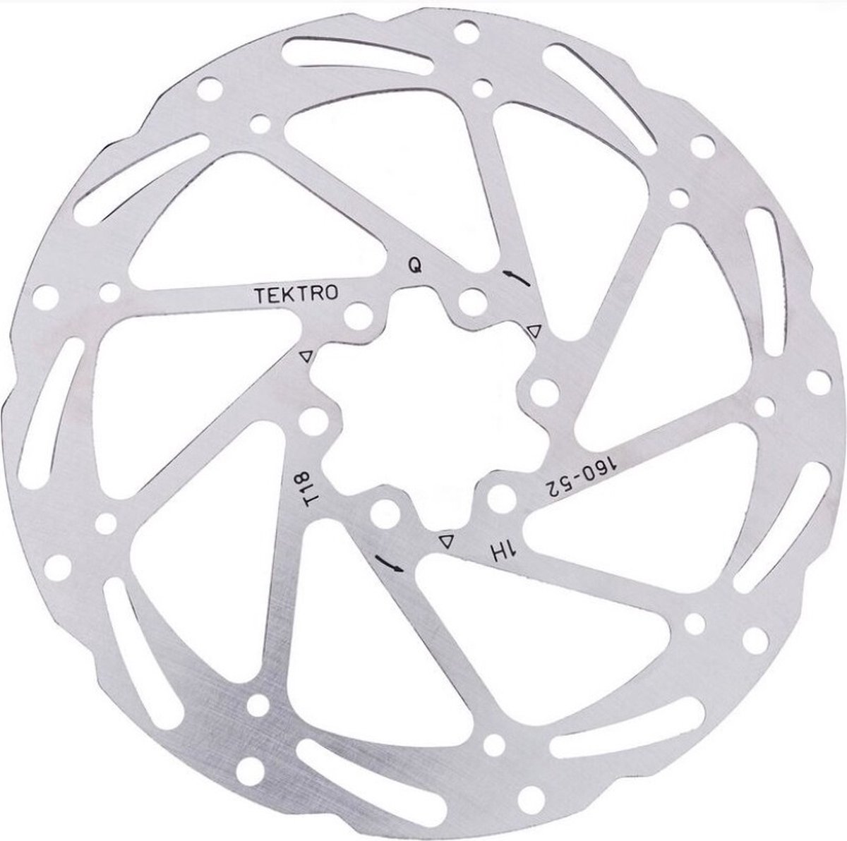 Kt Tr180-52 remschijf rotor ø180mm 1.85mm 6-punt zilver