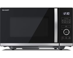 Sharp YC-QS254AE-B magnetron Zwart, Roestvrijstaal Solo-magnetron Aanrecht 25 l 900 W