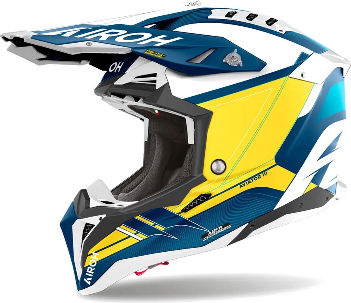 Airoh Aviator 3 Saber Blue Matt L - Maat L - Helm