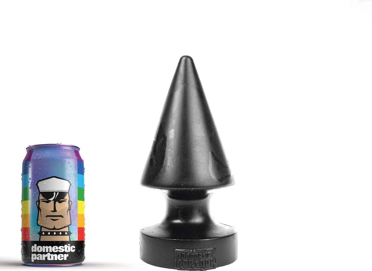 Goedkoopste Domestic Partner - Giant Crack Attack - Buttplug - lengte 22 x diameter 10 cm - Zwart