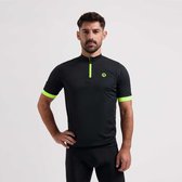 Rogelli Core Fietsshirt Heren - Korte Mouwen - Wielershirt - Zwart, Fluor - Maat S
