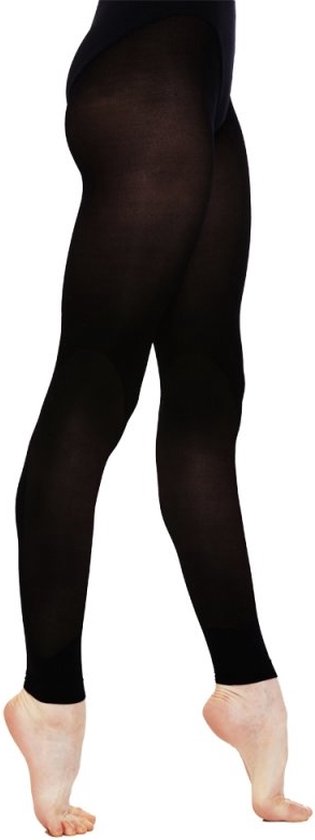 Rumpf Collants de Ballet Noirs Femme - Sans Pied - Collants de Danse Professionnelle - Jazz et Moderne - Collants de Ballet sans Pieds Zwart - Taille S/M