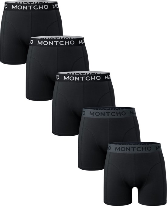 MONTCHO - Dazzle Series - Boxershort Heren - Onderbroeken heren - Boxershorts - Heren ondergoed - 5 Pack - Premium Mix Boxershorts - Midnight Core - Heren - Maat S