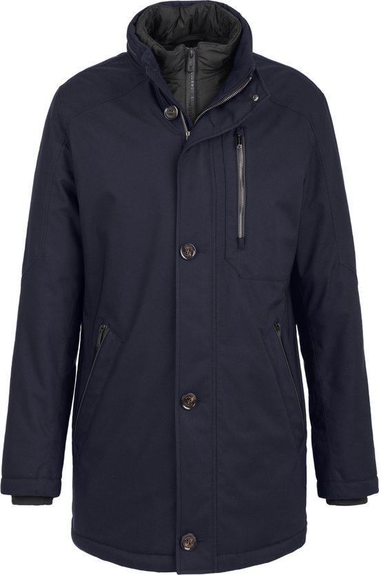 Bugatti Parka Uomo Trapuntato, 474613-41034, Colore Oliv-30, Con Cappuccio, Impermeabile 5000 Mm, Antivento, Fibre Sorona Sostenibili