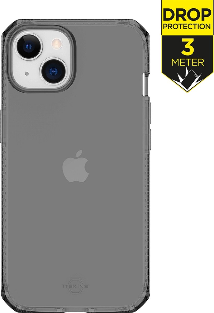 ITSKINS Spectrum R Clear Apple iPhone 14 Hoesje Back Cover Zwart