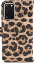 My Style Flex Wallet Telefoonhoesje geschikt voor Samsung Galaxy S20 Plus Hoesje Bookcase Portemonnee - Leopard
