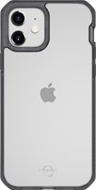 ITSkins Hoesje geschikt voor Apple iPhone 12 Mini Telefoonhoesje Hardcase | ITSkins HybridFrost Backcover Shockproof | Schokbestendig iPhone 12 Mini Telefoonhoesje | Anti Shock Proof - Zwart