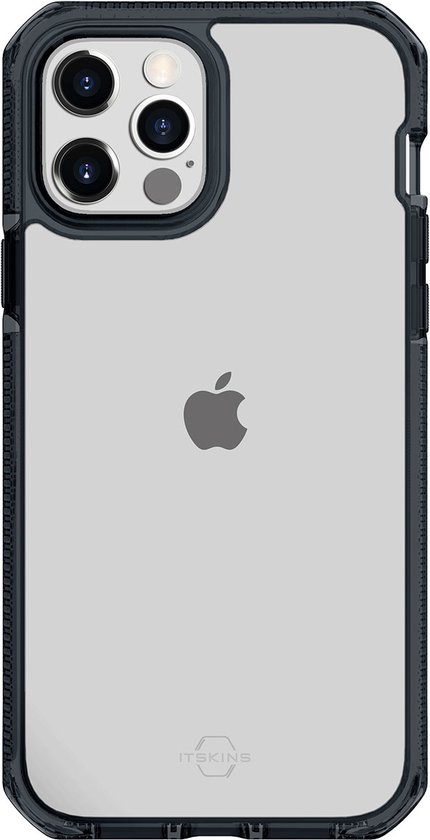 Coque ITskins Supreme Clear pour Apple iPhone 12 Pro Max - Protection niveau 3 - Transparent/ Zwart